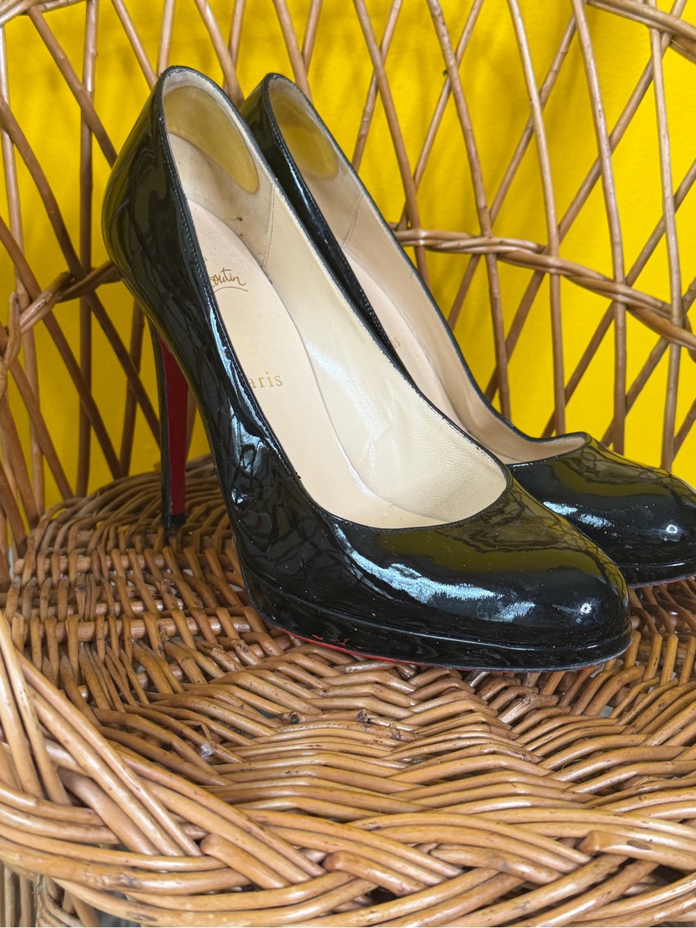 christian louboutin black heels size 39 - Picture 3 of 9